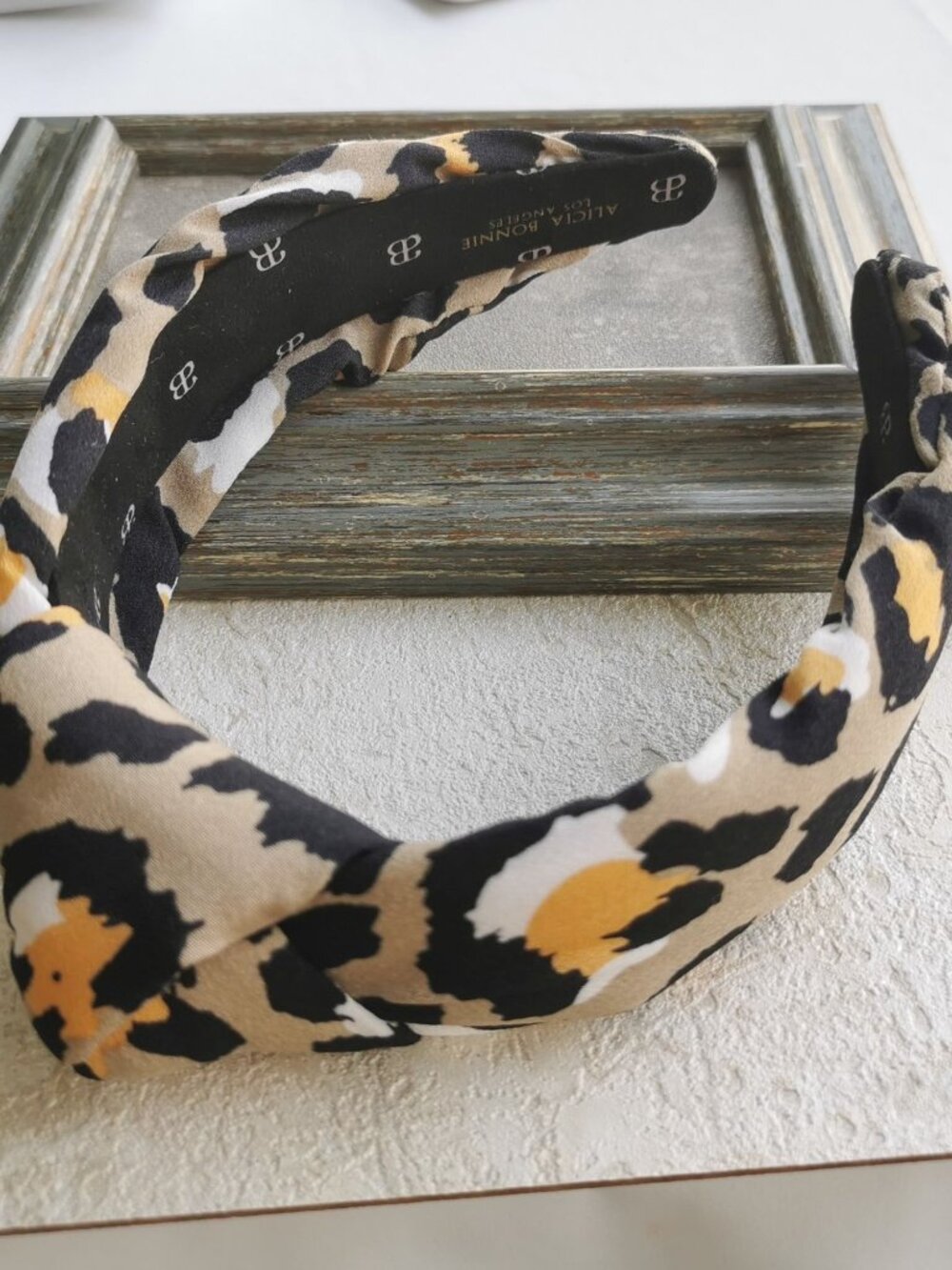 Alicia Bonnie Padded Headband Leopard Print
